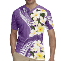 Aloha Hawaii Festive Rugby Jersey Frangipani Lace Classic - Lavender LT7 - Polynesian Pride