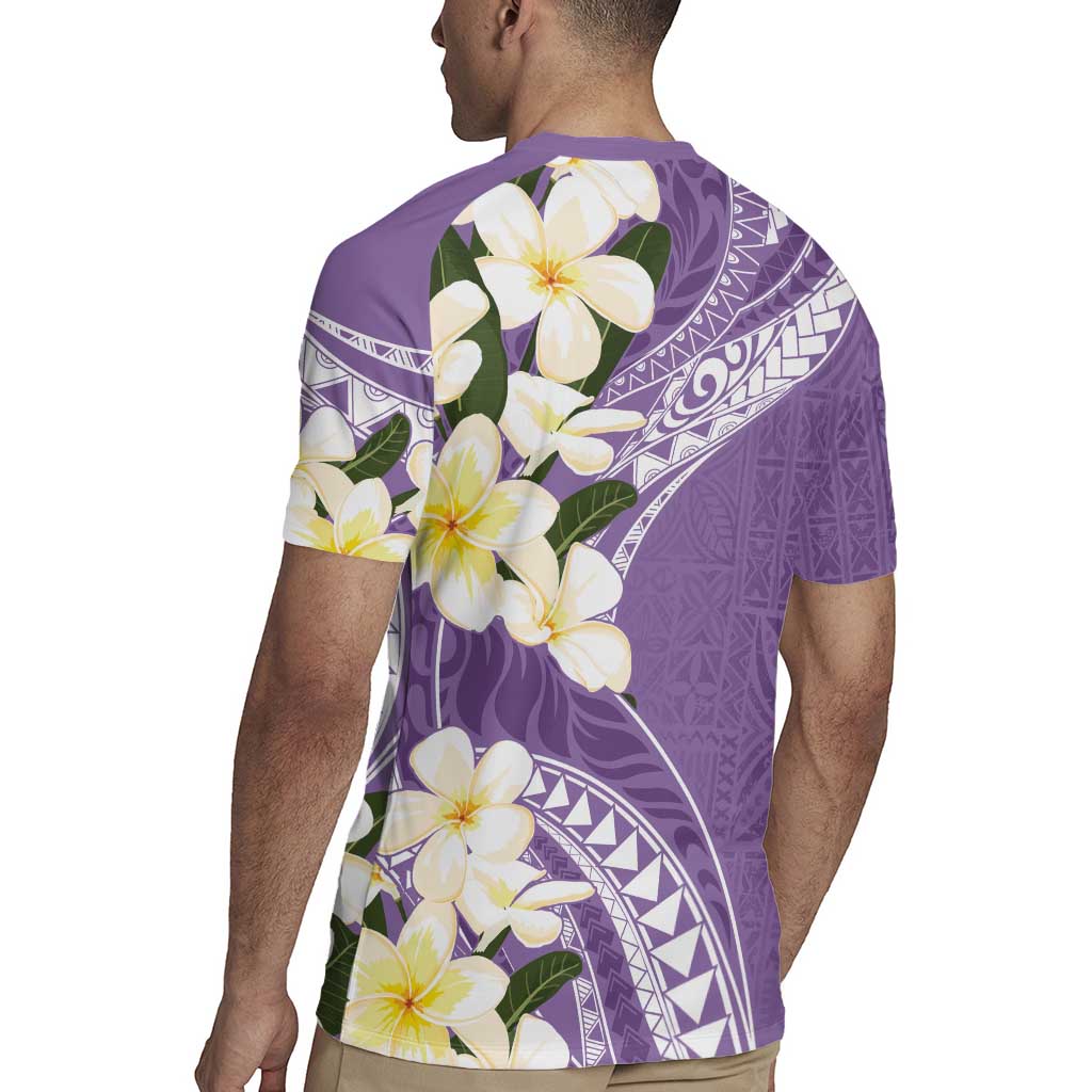 Aloha Hawaii Festive Rugby Jersey Frangipani Lace Classic - Lavender LT7 - Polynesian Pride