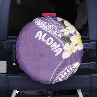Aloha Hawaii Festive Spare Tire Cover Frangipani Lace Classic - Lavender LT7 - Polynesian Pride
