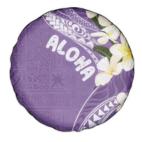 Aloha Hawaii Festive Spare Tire Cover Frangipani Lace Classic - Lavender LT7 - Polynesian Pride