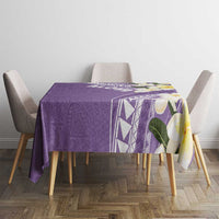 Aloha Hawaii Festive Tablecloth Frangipani Lace Classic - Lavender LT7 - Polynesian Pride
