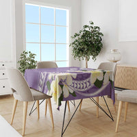 Aloha Hawaii Festive Tablecloth Frangipani Lace Classic - Lavender LT7 - Polynesian Pride