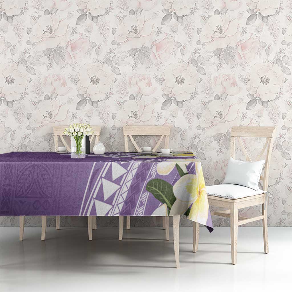 Aloha Hawaii Festive Tablecloth Frangipani Lace Classic - Lavender LT7 - Polynesian Pride