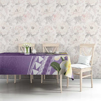 Aloha Hawaii Festive Tablecloth Frangipani Lace Classic - Lavender LT7 - Polynesian Pride
