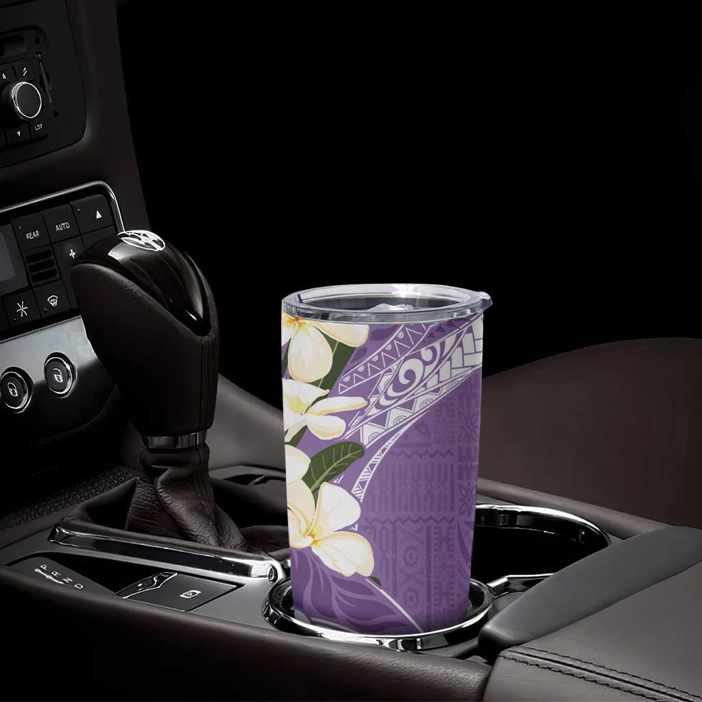 Aloha Hawaii Festive Tumbler Cup Frangipani Lace Classic - Lavender LT7 - Polynesian Pride