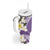 Aloha Hawaii Festive Tumbler With Handle Frangipani Lace Classic - Lavender