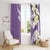 Aloha Hawaii Festive Window Curtain Frangipani Lace Classic - Lavender