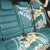 Aloha Hawaii Festive Back Car Seat Cover Frangipani Lace Classic - Teal