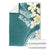 Aloha Hawaii Festive Blanket Frangipani Lace Classic - Teal