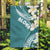 Aloha Hawaii Festive Garden Flag Frangipani Lace Classic - Teal