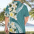 Aloha Hawaii Festive Hawaiian Shirt Frangipani Lace Classic - Teal