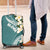 Aloha Hawaii Festive Luggage Cover Frangipani Lace Classic - Teal