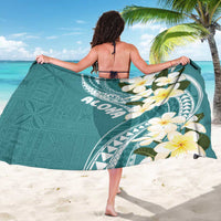 Aloha Hawaii Festive Sarong Frangipani Lace Classic - Teal LT7 - Polynesian Pride