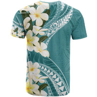 Aloha Hawaii Festive T Shirt Frangipani Lace Classic - Teal LT7 - Polynesian Pride