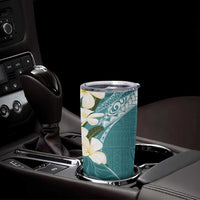 Aloha Hawaii Festive Tumbler Cup Frangipani Lace Classic - Teal LT7 - Polynesian Pride