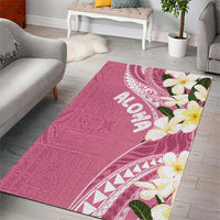 Aloha Hawaii Festive Area Rug Frangipani Lace Classic - Rosy LT7 - Polynesian Pride