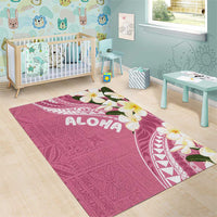 Aloha Hawaii Festive Area Rug Frangipani Lace Classic - Rosy LT7 - Polynesian Pride