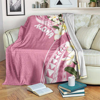 Aloha Hawaii Festive Blanket Frangipani Lace Classic - Rosy LT7 Pink - Polynesian Pride