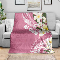 Aloha Hawaii Festive Blanket Frangipani Lace Classic - Rosy LT7 - Polynesian Pride