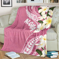 Aloha Hawaii Festive Blanket Frangipani Lace Classic - Rosy LT7 - Polynesian Pride
