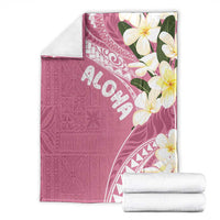Aloha Hawaii Festive Blanket Frangipani Lace Classic - Rosy LT7 - Polynesian Pride