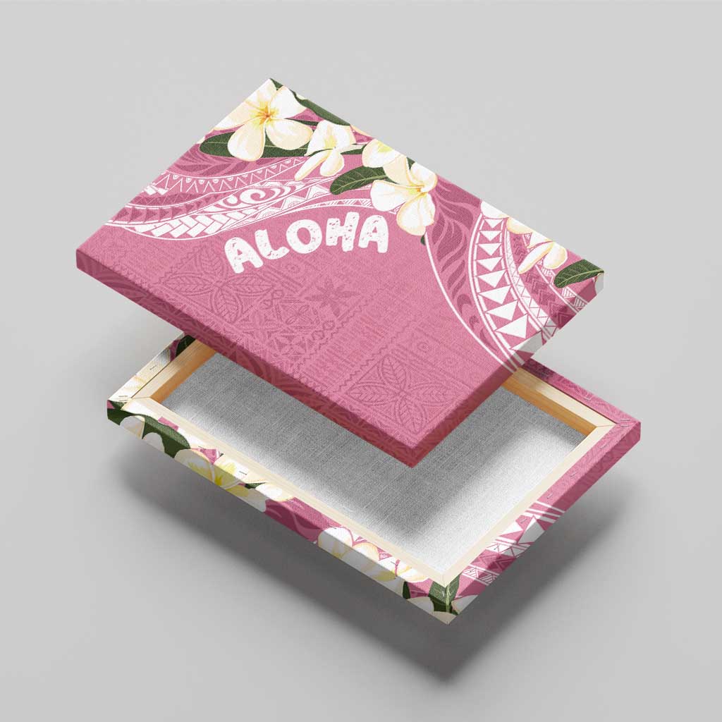 Aloha Hawaii Festive Canvas Wall Art Frangipani Lace Classic - Rosy LT7 - Polynesian Pride