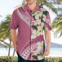 Aloha Hawaii Festive Hawaiian Shirt Frangipani Lace Classic - Rosy LT7 - Polynesian Pride