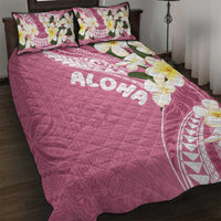Aloha Hawaii Festive Quilt Bed Set Frangipani Lace Classic - Rosy LT7 Pink - Polynesian Pride