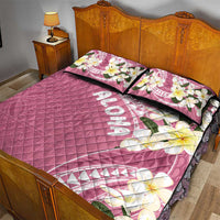 Aloha Hawaii Festive Quilt Bed Set Frangipani Lace Classic - Rosy LT7 - Polynesian Pride