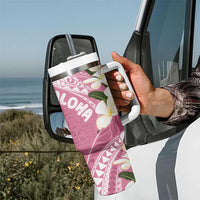 Aloha Hawaii Festive Tumbler With Handle Frangipani Lace Classic - Rosy LT7 - Polynesian Pride