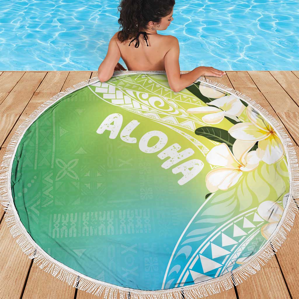 Aloha Hawaii Festive Beach Blanket Frangipani Lace Classic - Summer Vibes LT7 - Polynesian Pride