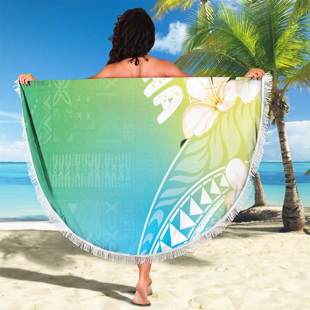 Aloha Hawaii Festive Beach Blanket Frangipani Lace Classic - Summer Vibes LT7 - Polynesian Pride