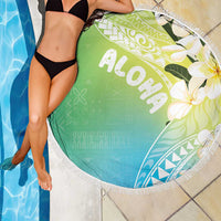 Aloha Hawaii Festive Beach Blanket Frangipani Lace Classic - Summer Vibes LT7 - Polynesian Pride