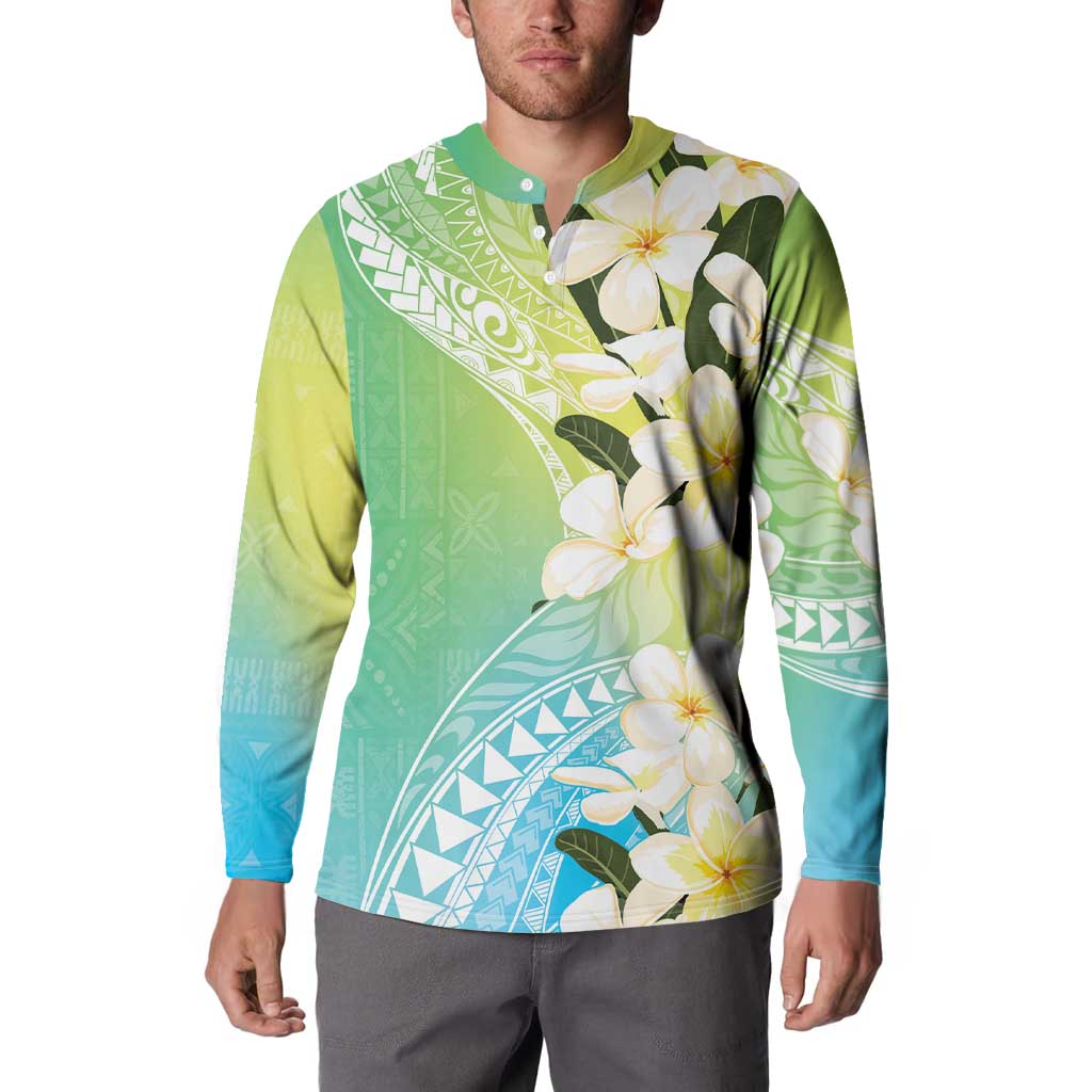 Aloha Hawaii Festive Button Sweatshirt Frangipani Lace Classic - Summer Vibes LT7 - Polynesian Pride