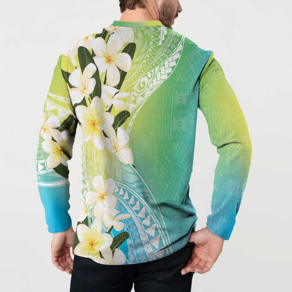 Aloha Hawaii Festive Button Sweatshirt Frangipani Lace Classic - Summer Vibes LT7 - Polynesian Pride