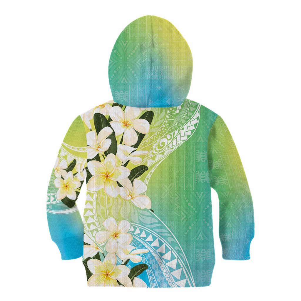 Aloha Hawaii Festive Kid Hoodie Frangipani Lace Classic - Summer Vibes LT7 - Polynesian Pride