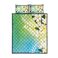 Aloha Hawaii Festive Quilt Bed Set Frangipani Lace Classic - Summer Vibes LT7 - Polynesian Pride