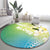 Aloha Hawaii Festive Round Carpet Frangipani Lace Classic - Summer Vibes