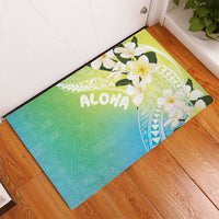 Aloha Hawaii Festive Rubber Doormat Frangipani Lace Classic - Summer Vibes LT7 - Polynesian Pride