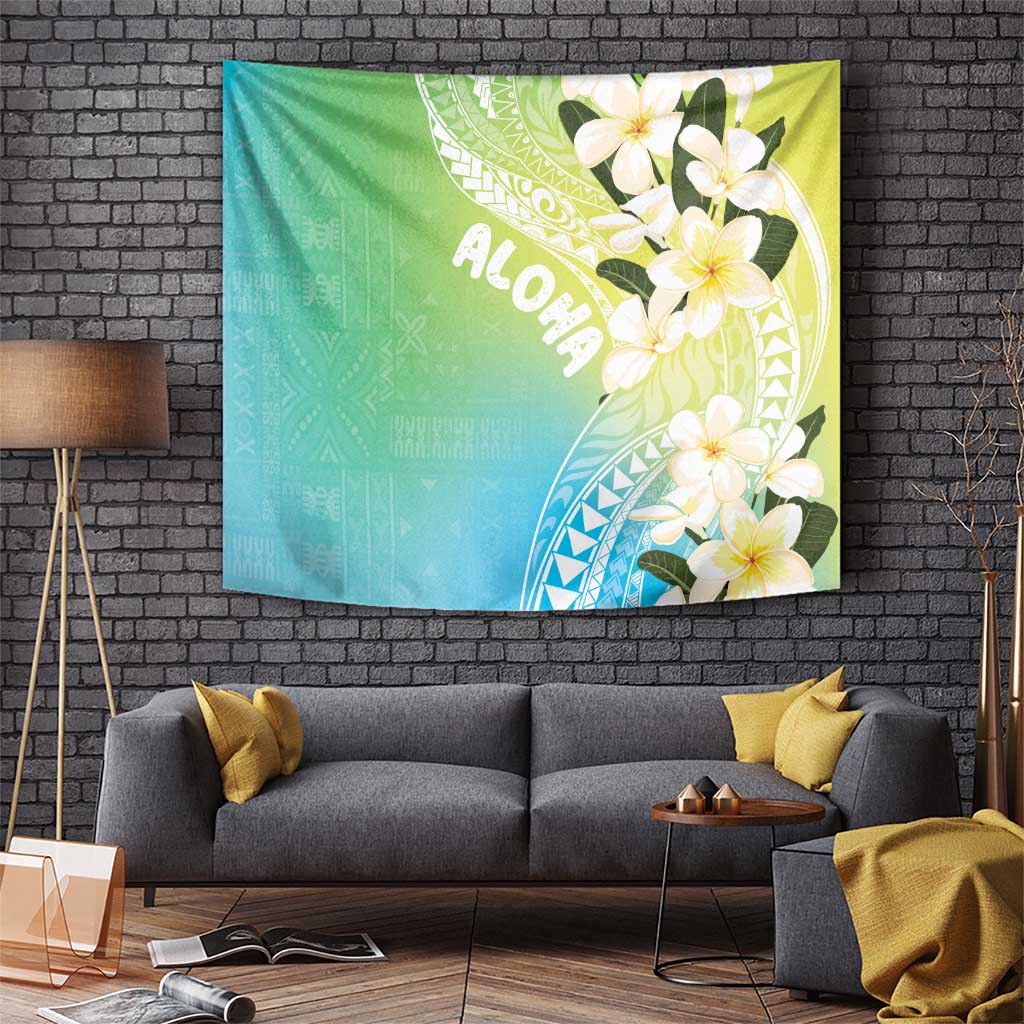 Aloha Hawaii Festive Tapestry Frangipani Lace Classic - Summer Vibes LT7 - Polynesian Pride