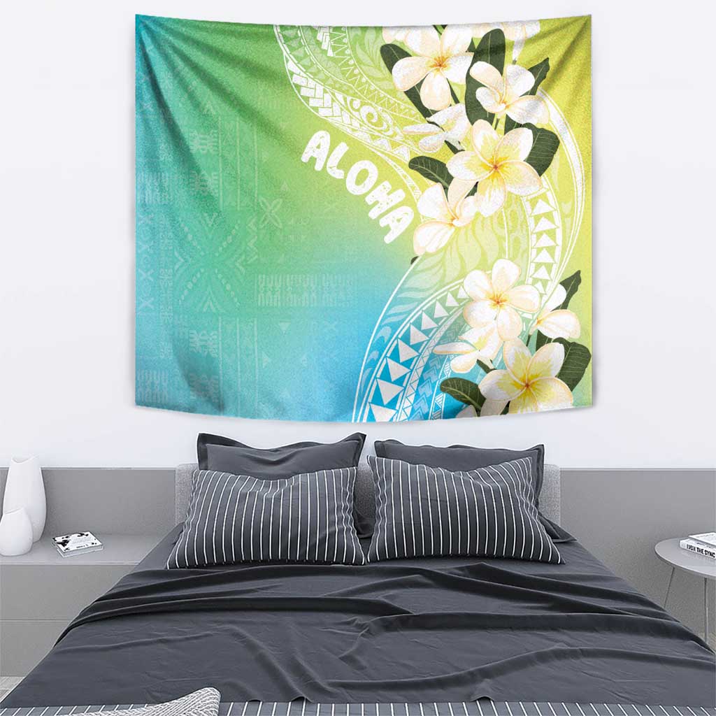 Aloha Hawaii Festive Tapestry Frangipani Lace Classic - Summer Vibes LT7 - Polynesian Pride