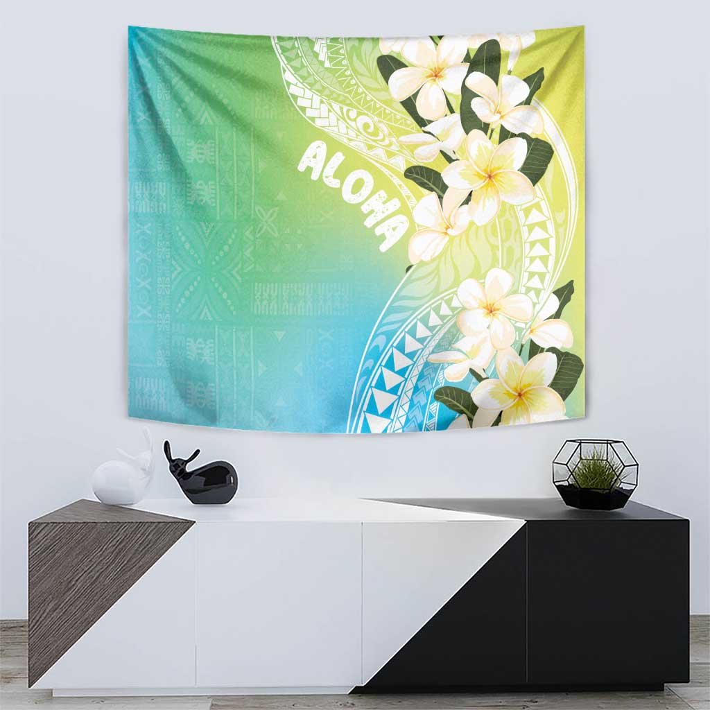 Aloha Hawaii Festive Tapestry Frangipani Lace Classic - Summer Vibes LT7 - Polynesian Pride
