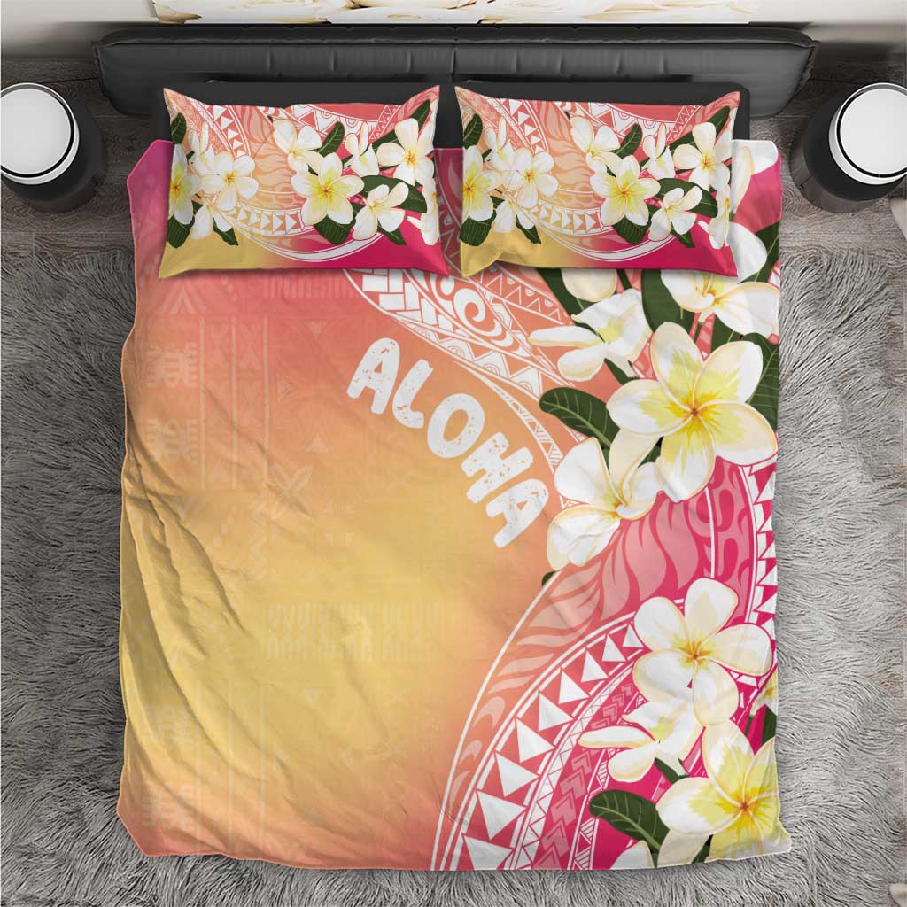 Aloha Hawaii Festive Bedding Set Frangipani Lace Classic - Spring Vibes