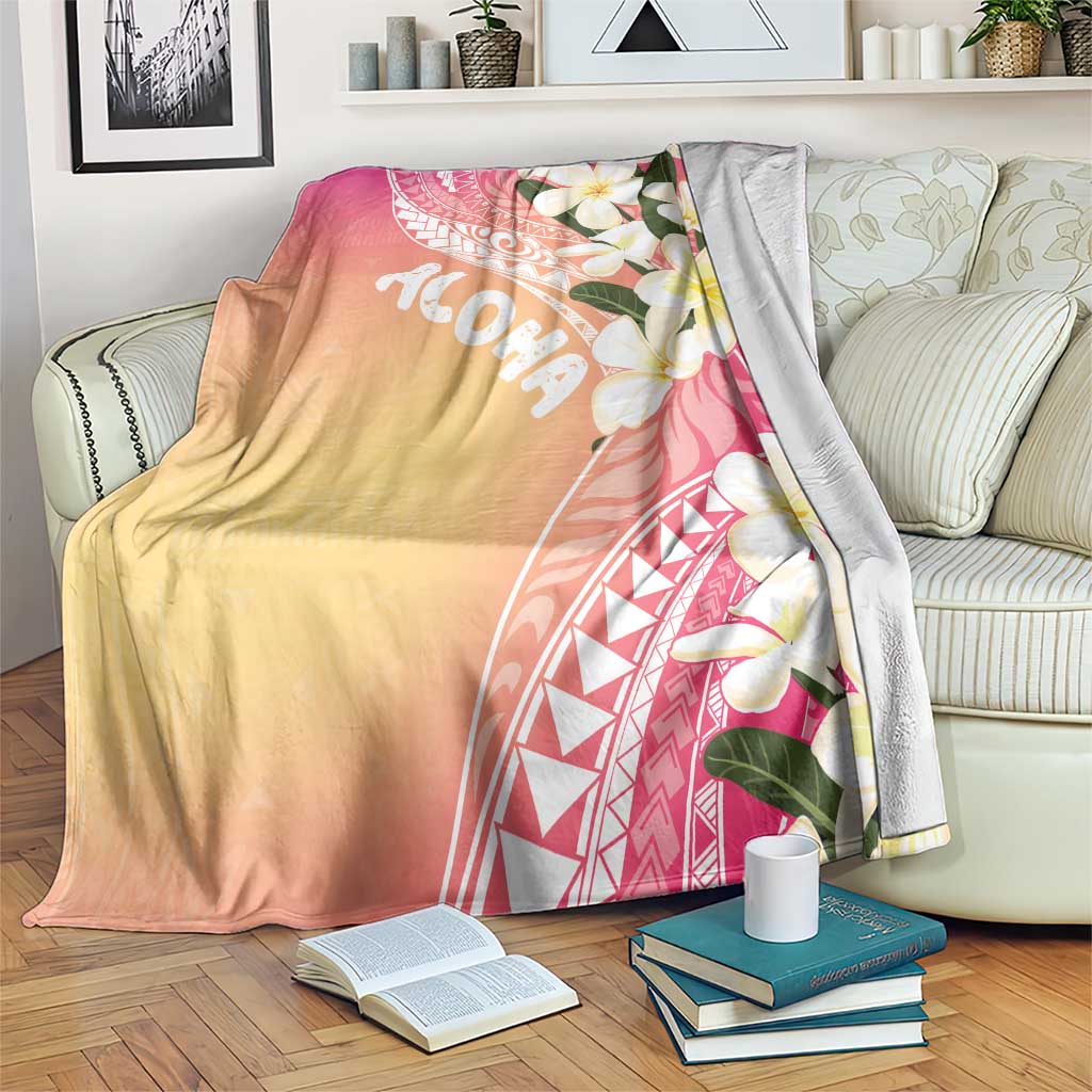 Aloha Hawaii Festive Blanket Frangipani Lace Classic - Spring Vibes LT7 Colorful - Polynesian Pride