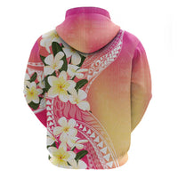 Aloha Hawaii Festive Hoodie Frangipani Lace Classic - Spring Vibes LT7 - Polynesian Pride