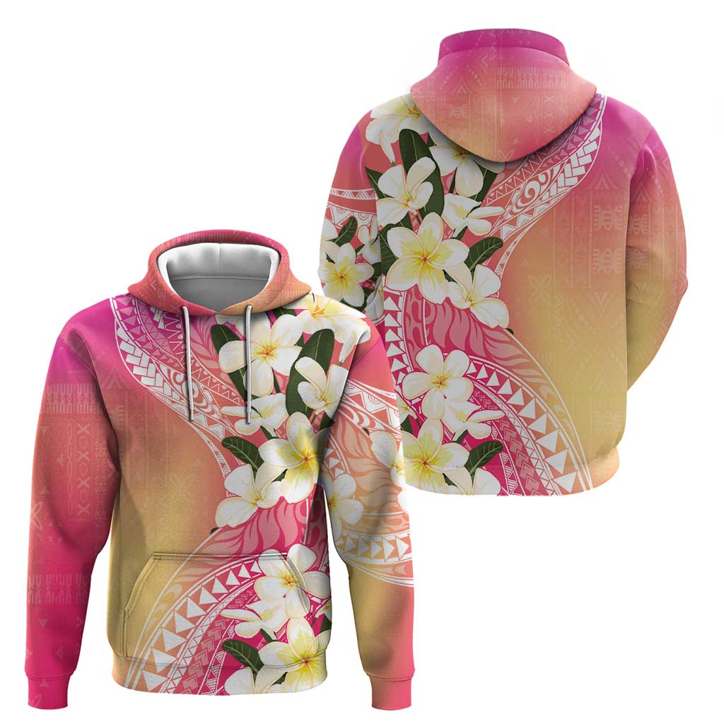Aloha Hawaii Festive Hoodie Frangipani Lace Classic - Spring Vibes LT7 - Polynesian Pride