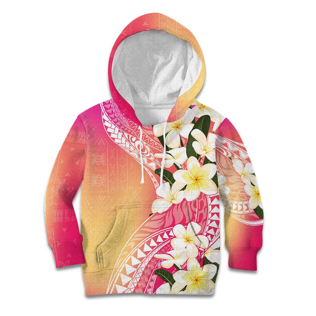 Aloha Hawaii Festive Kid Hoodie Frangipani Lace Classic - Spring Vibes LT7 Hoodie Colorful - Polynesian Pride