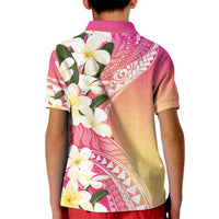 Aloha Hawaii Festive Kid Polo Shirt Frangipani Lace Classic - Spring Vibes LT7 - Polynesian Pride