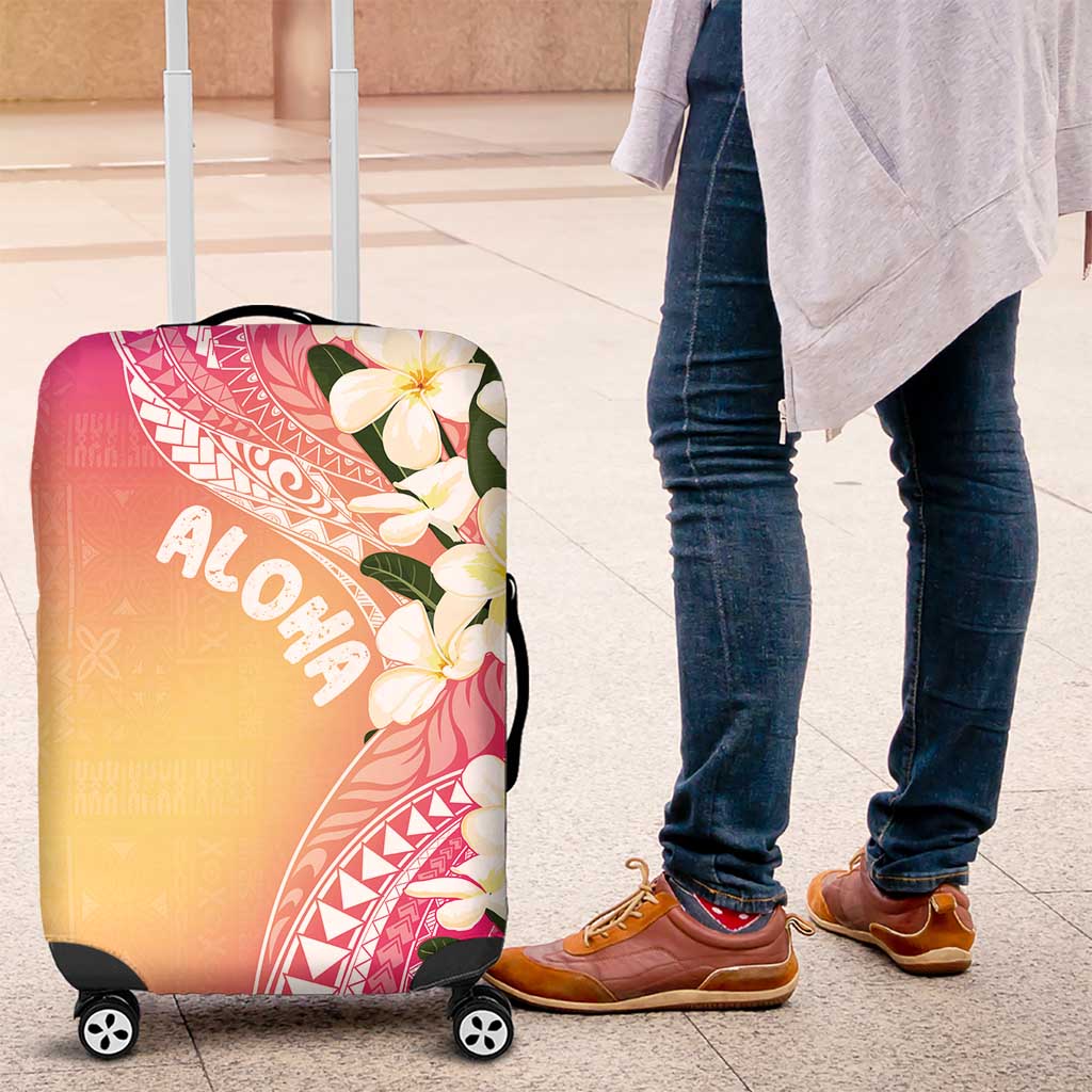 Aloha Hawaii Festive Luggage Cover Frangipani Lace Classic - Spring Vibes LT7 Colorful - Polynesian Pride