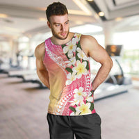 Aloha Hawaii Festive Men Tank Top Frangipani Lace Classic - Spring Vibes LT7 Colorful - Polynesian Pride